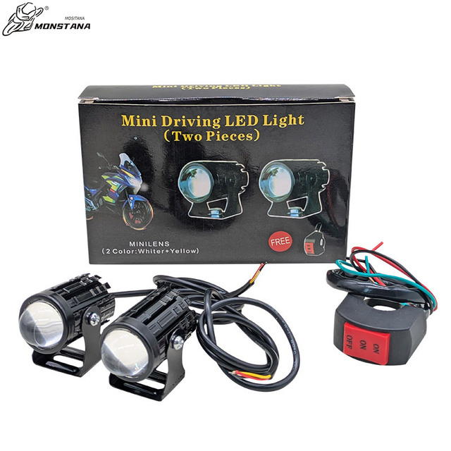 IP67 Bike Led Headlight Auxiliary Lights Spot Light for Cars Motorcycle Universal