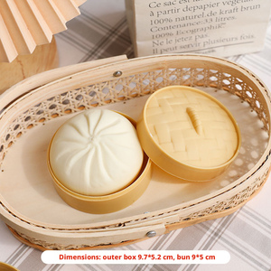 Decompression Artifact Steamed Stuffed Bun Dumpling Squeezing Toy TPR Material Slow <b>Rebound</b> Anxiety Relief Stress Relieving for - Product Image 2