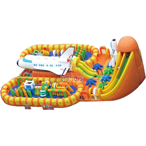 Jeux gonflables de parc à thème gonflable d'<span class=keywords><strong>aventure</strong></span> de château plein d'entrain commercial pour le terrain de <span class=keywords><strong>jeu</strong></span> - Product Image 4