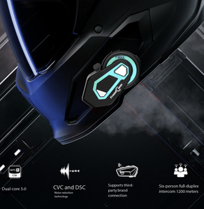Intercomunicador de grupo de jinetes de 6 vías para FreedConn PRO inalámbrico para casco Bluetooth equipo auriculares parlantes Radio FM motocicleta - Product Image 3