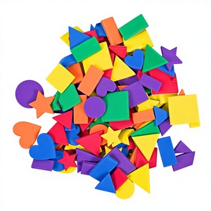 Horizon Group USA - Formas <span class=keywords><strong>de</strong></span> Espuma Autoadhesivas Surtidas (Estrella, Corazón, Cuadrado, Círculo, Rectángulo) Multicolores para Decoración del Hogar - Product Image 3