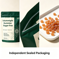 Gummies SYC BIO sans sucre pour la gestion du poids, 60 unités, avec mélatonine et L-théanine pour le soutien du sommeil, à base de plantes, bien-être quotidien