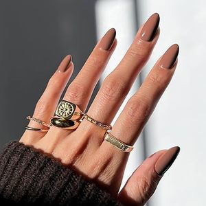 <span class=keywords><strong>Uñas</strong></span> Postizas Medianas con Diseño de Lentejuelas Brillantes, Efecto Ojo de Gato, Acabado Brillante, Pegamento Morado de Lujo, <span class=keywords><strong>Uñas</strong></span> Acrílicas Adhesivas - Product Image 2