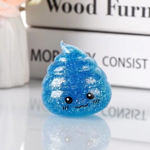 Novelty Plastic Squishy Poo Stress <b>Ball</b> Squishies Glitter Funny Stretch Squeeze Fidget Toys for Kids Adults Halloween/Other - Product Image 6
