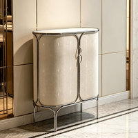 Meuble de villa de luxe haut de gamme - Meuble à vin en peau de serpent, design artistique créatif et esthétique décorative