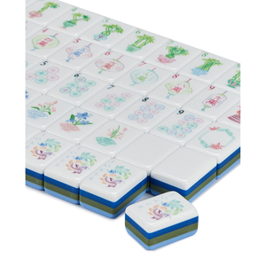 Fichas de Mahjong de Acrílico Azul Personalizadas, 160 Cartas, Estilo Americano, Juego para Adultos, Regalo - Product Image 5