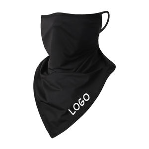 Masque facial triangulaire d'été Huicen, cache-cou, couvre-cou, bandana en maille de soie glacée léopard pour le cyclisme, protection UV, voile solaire unisexe - Product Image 5