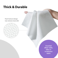 Lingettes désodorisantes pour animaux de compagnie à base de plantes avec bicarbonate de soude pour neutraliser les odeurs et le toilettage quotidien, hypoallergéniques, sans parfum, OEM ODM