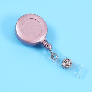 Porte-badges rétractables 32 mm pour cartes d'identité, porte-badges vierges pour infirmières, porte-badges en métal personnalisés avec clip crocodile, vente en gros - Product Image 3