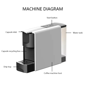 Nouveauté <span class=keywords><strong>2023</strong></span> - Machine à café à capsules <span class=keywords><strong>Nespresso</strong></span> mini 19 bars avec réservoir d'eau amovible - Product Image 4