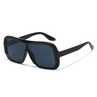 Lunettes de soleil rétro surdimensionnées pour femmes, monture carrée épaisse, verres dégradés UV400, style années 70, vente en gros, logo personnalisé