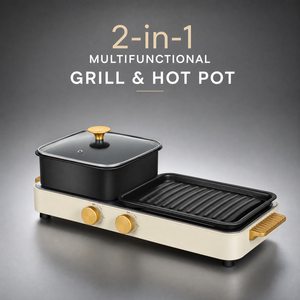 Olla Eléctrica con Parrilla 2026, Olla Caliente para Interiores 2 en 1 para 2-10 Personas, Multifuncional, Sin Humo, Shabu-Shabu, Parrilla Coreana para Barbacoa - Product Image 3