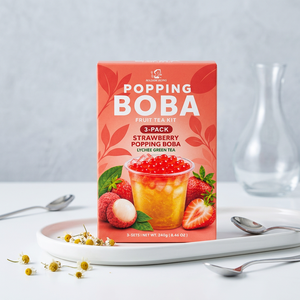 Kit de thé aux bulles en gros avec boba aux fruits, emballage personnalisé avec logo pour les distributeurs - Product Image 6