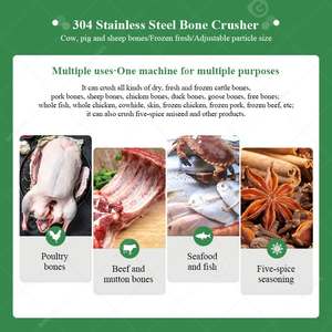 Trituradora de pasta de cerdo y ternera, trituradora pequeña de pollo, aves de corral, ganado, cerdo, máquina trituradora de hueso grande seco Guangzhou - Product Image 6