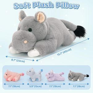Мягкая плюшевая подушка-Бегемот, 5 шт. - Product Image 2