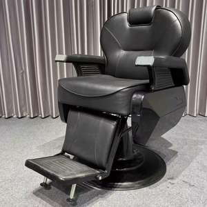Salon Barber Hairdressing Chair Brown Foshan PU Leather Modern Salon Equipment Hair Salon <b>Furniture</b> for Sale - Product Image 2