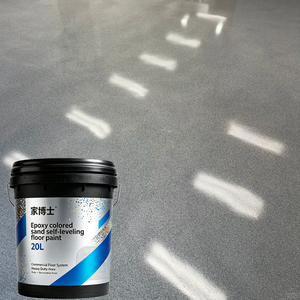 Peinture de revêtement de sol liquide bicomposante en résine époxy de quartz colorée résistante à l'usure pour intérieur, extérieur et entrepôt - Product Image 1