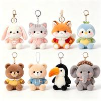 Porte-clés Monstre en Peluche Forme Personnalisée, Rembourrage Coton PP, Poupée Rembourrée, Ornement de Sac de Bureau, Cadeau