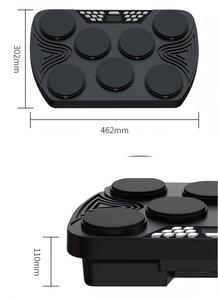 Portable 7 Pad Digital Electronic <b>Drum</b> Pad Foldable Desktop Electric <b>Drum</b> Set Bluetooth MIDI Practice Electronic <b>Drum</b> Kit Logo - Product Image 3