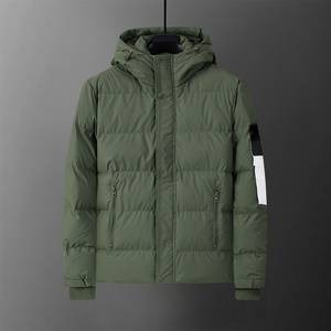 Veste d'hiver décontractée de luxe en polaire 100% duvet, coupe régulière, taille S, pour homme, idéale pour les activités de plein air. - Product Image 3