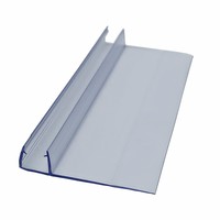 Tiras de Sellado para Puertas de Vidrio en Forma de F U H D, Tira de Sellado para Ventanas de Vidrio, Sellador para Puertas de Baño y Ducha, Burlete