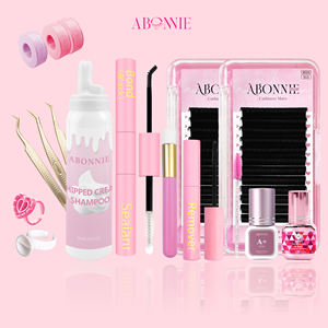 Abonnie Vente en gros Shampooing crème fouettée pour cils Pince à épiler pour cils Bond and Seal Cluster Dissolvant de colle pour cils Extension de cils en cachemire - Product Image 1
