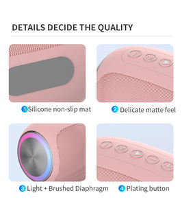 Haut-parleur elliptique LED sans fil Lumières éblouissantes <span class=keywords><strong>Audiophile</strong></span> pour ordinateur Personnalisation auxiliaire Haut volume Qualité sonore Subwoofer - Product Image 5