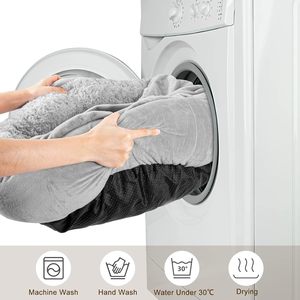 Fournitures pour animaux de compagnie, lit pour chien et chat en tissu Oxford imperméable et chaud, certifié Oeko-Tex, en forme de beignet - Product Image 6