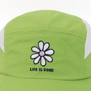 Gorras de Senderismo y Camping para <span class=keywords><strong>Mujer</strong></span> y Niña con Logotipo Bordado de Flores Personalizado, Gorras de 5 Paneles con Visera Curva, Transpirables y de Malla - Product Image 6