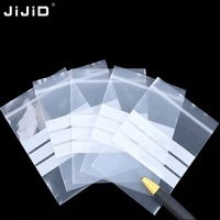 Sacs Ziplock Transparents JIJID Personnalisables avec Zone d'Étiquetage pour Herbes, Snacks et Vente au Détail – Qualité Alimentaire