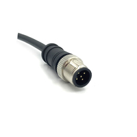Connecteur d'Aviation M8 DIN Mâle-Femelle avec Placage Or Cuivre Étanche pour Utilisation Automobile