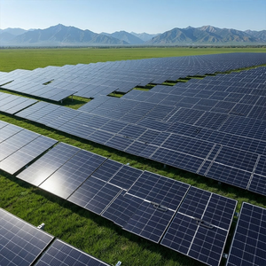 Panneau solaire monocristallin demi-coupé, module solaire bifacial à double vitrage haute efficacité, pour système d'énergie solaire domestique et commercial - Product Image 6