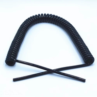 Cable Espiral de TPU y PVC de 4 Núcleos, Cable de Alimentación Retráctil de Cobre 24AWG, IP65, para Uso Industrial, Automatización, Robótica y Calefacción