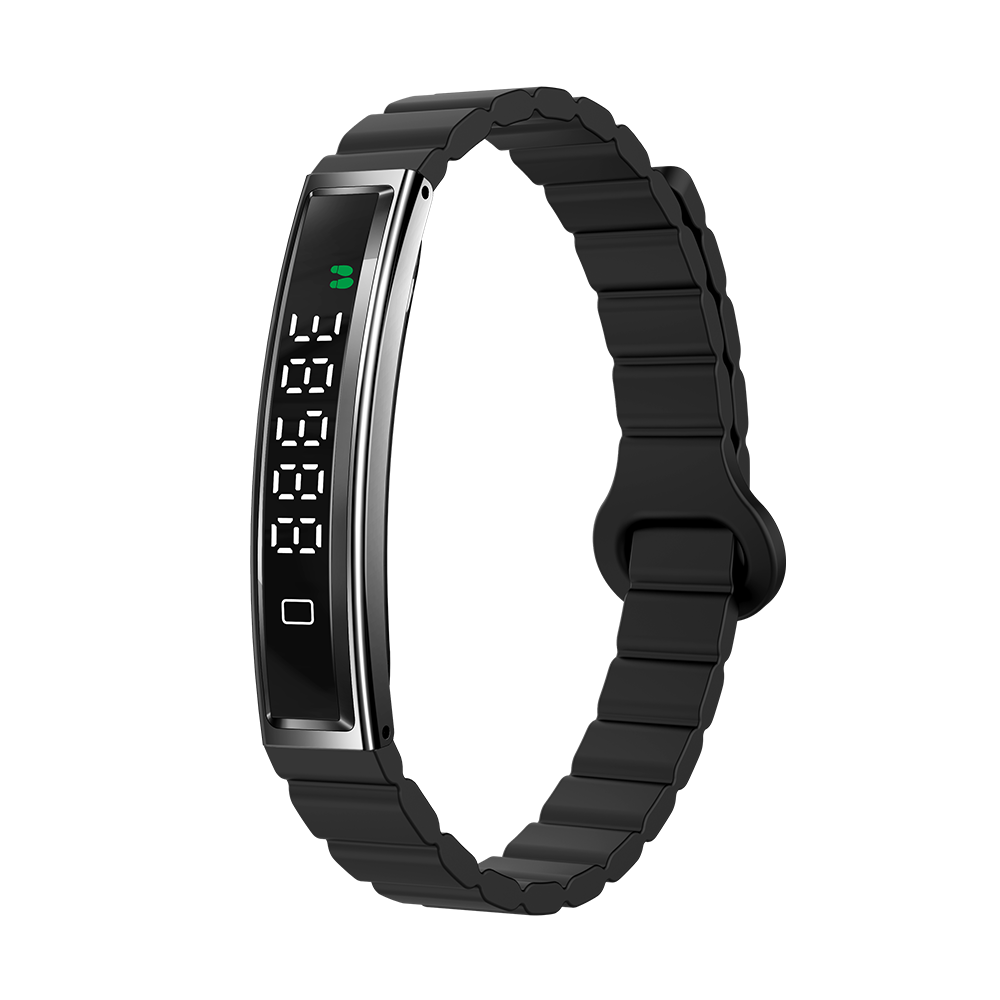 Bracelet en silicone noir