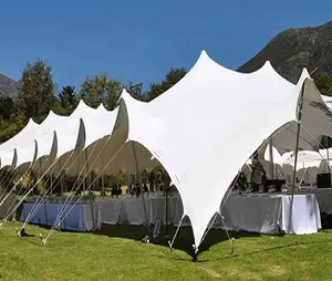 Elástico de tecido à prova d'água, 200 assentados, barracas esticáveis para casamento/carnaval