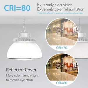 ไฟไฮเบย์ 150W SMD3030 5000K อะลูมิเนียม IP20 รับประกัน 3 ปี AC85-265V CRI90 แบบฟูลคัทออฟ สำหรับโคมไฟเพดานคลังสินค้า - Product Image 5