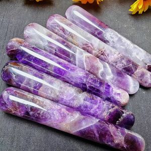 Traum Amethyst <span class=keywords><strong>Massage</strong></span> stäbe Edelstein Heil kristalls täbe Halbe del stein <span class=keywords><strong>Massage</strong></span> stäbe - Product Image 3
