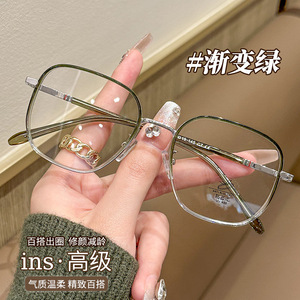 Lunettes anti-lumière bleue Mirror One, monture métallique, 8005, monture carrée complète, unisexe, Danyang, vente en gros - Product Image 4