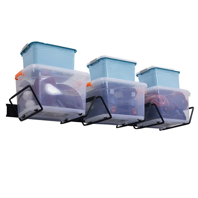 Jh-mech tote giá treo tường nhà để xe tổ chức cho thùng và container nhiệm vụ nặng nề thép bin lưu trữ giá