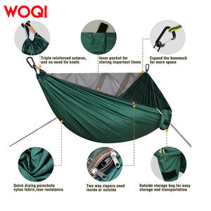 Correas de nailon WOQI para hamaca, ligeras y portátiles, equipo de viaje para exteriores con gancho de mosquetón para camping y senderismo - Product Image 4