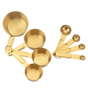 Nhà bếp Baking nấu ăn Công cụ Nguồn cung cấp thép không gỉ Trà Hương liệu gia vị bột đo cup Spoon Set - Product Image 5