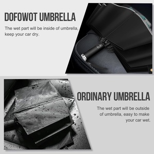 ร่มโปรโมชั่นพร้อมโลโก้ เปิดอัตโนมัติ มีไฟ LED 3 ตอน พับได้ ป้องกันรังสียูวี พร้อมไฟฉายและแถบสะท้อนแสง - Product Image 3