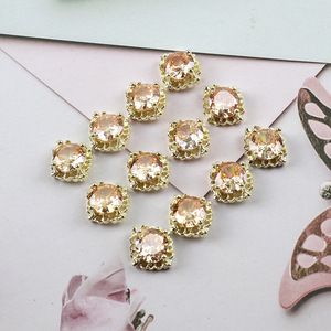 Breloques d'été en alliage pour nail art, décorations multicolores en strass pour ongles - Product Image 4