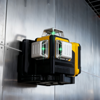 Niveau laser 360° de qualité professionnelle avec batterie au lithium pour la construction et la pose d'images, niveau laser vert 3D 12 lignes