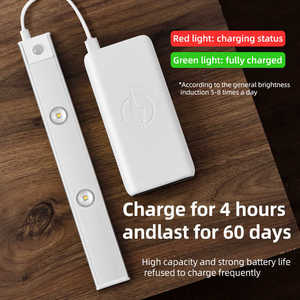 Pyroelectric hồng ngoại cơ thể con người Cảm ứng USB từ không dây nhà bếp cảm biến chuyển động dẫn dưới ánh sáng nội các - Product Image 5