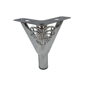 Accessoires de mobilier de luxe léger en gros : Pieds de <span class=keywords><strong>canapé</strong></span> en métal chromé triangulaires modernes pour la maison - Product Image 2