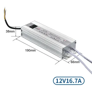 150W 200w אספקה עמידה למים דק במיוחד 12V 8.33A 100W LED דרייבר ספק כוח LED לאור LED