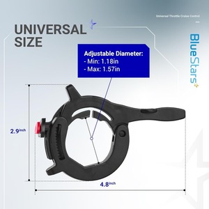 Bloqueo Universal de Acelerador para Motocicleta, Control de Crucero, Fácil Instalación, Compatible con la Mayoría de los Manillares, Viajes Largos, 1 Pieza - Product Image 4