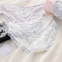 Braguitas Hipster para Mujer y Niña, de Tela de Seda Helada/Algodón, Teñido Liso, de Tiro Medio, Transpirables, Sexys, Cómodas, Sin Costuras, de Secado Rápido