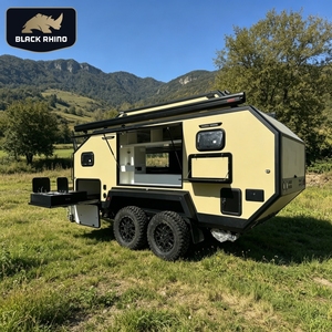 Caravana Todoterreno con Eje Doble, Remolque de Caravana Todoterreno con Baño, Capacidad para 2 a 6 Personas, <span class=keywords><strong>Mercado</strong></span> Estadounidense - Product Image 1